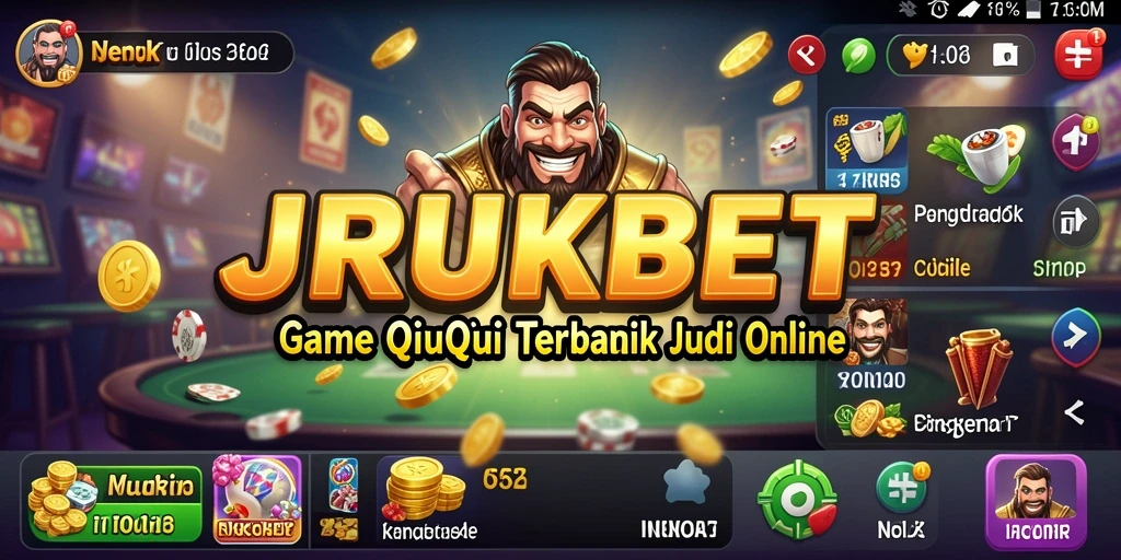Tampilan menarik gameplay QiuQiu di JERUKBET.