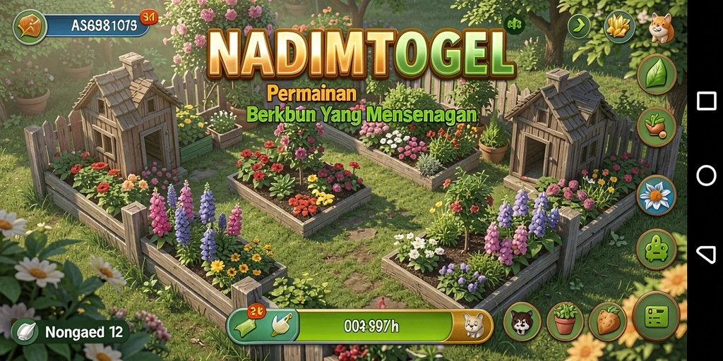 Tampilan Gameplay NADIMTOGEL menunjukkan keseruan berkebun yang interaktif.