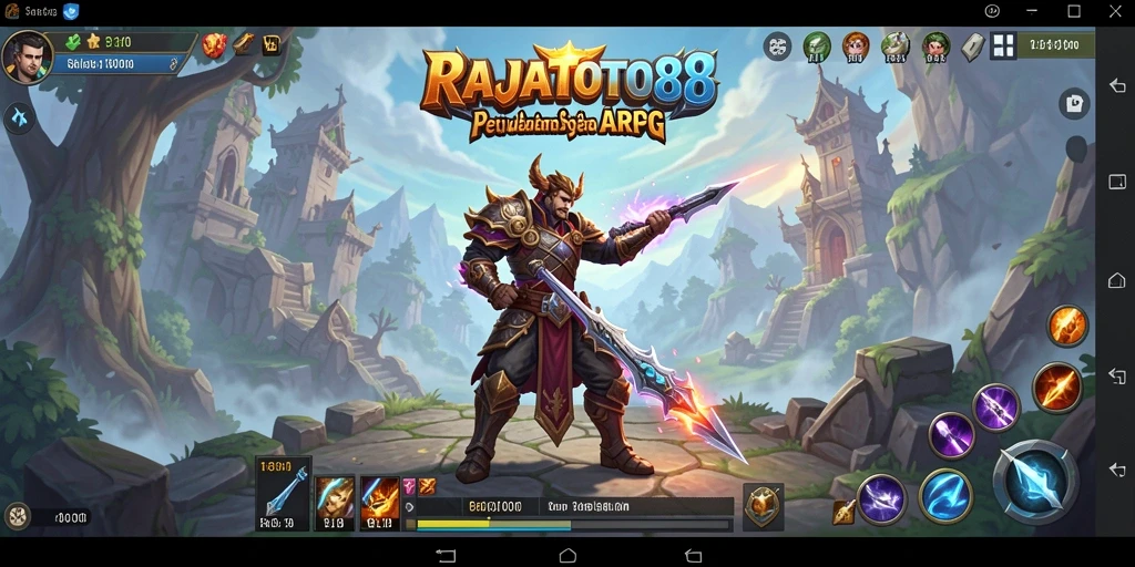 Tampilan gameplay ARPG yang seru dan mendebarkan di RAJATOTO88.