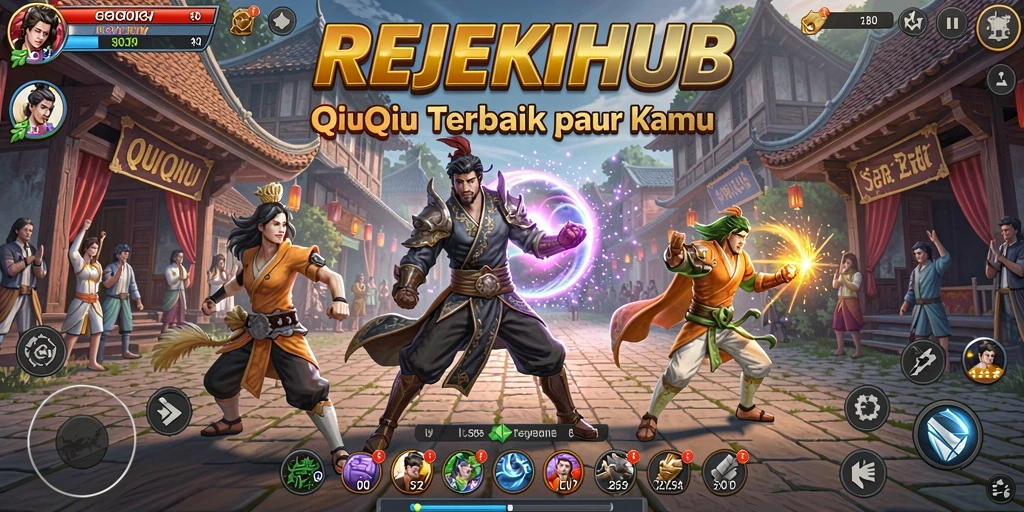 Tampilan utama gameplay QiuQiu di REJEKIHUB yang seru.