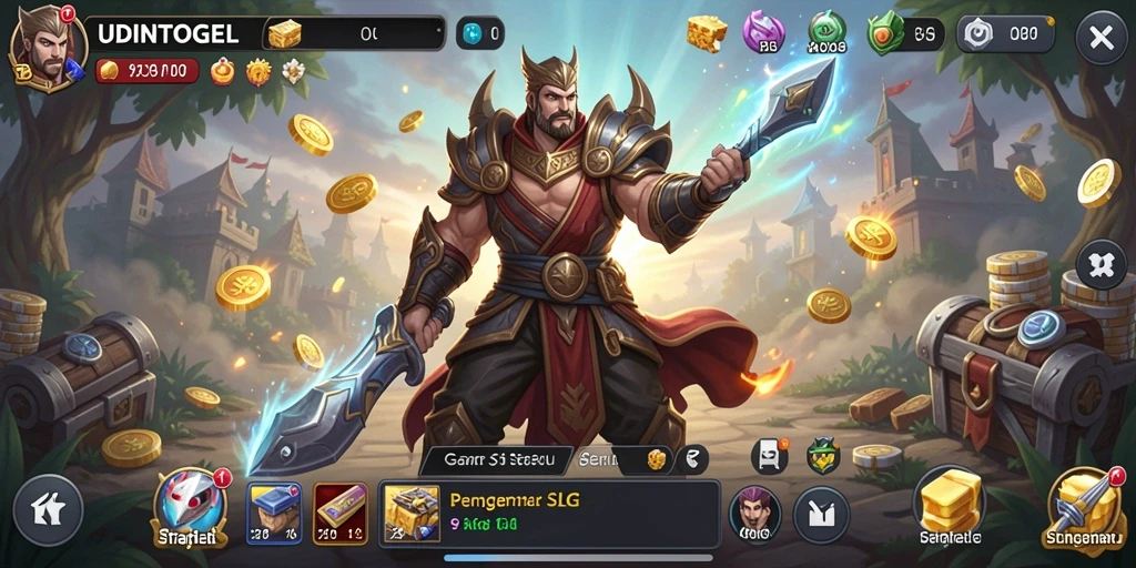 Screenshot gameplay <strong>UDINTOGEL</strong> menampilkan momen strategis yang intens.