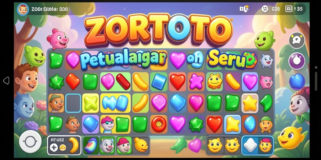 Gameplay seru ZORTOTO dalam aksi Match-3.