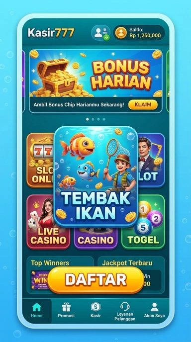 Tampilan antarmuka aplikasi kasir777 yang intuitif dan menarik.